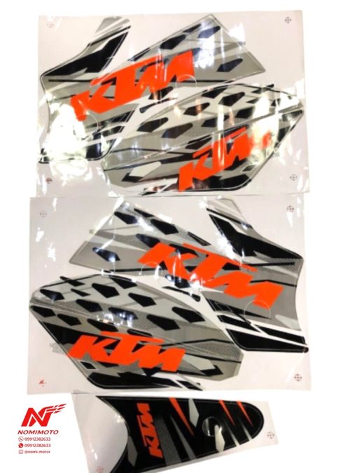 برچسب کامل تریل فلات طرح KTM و بهرو 200 ، 250